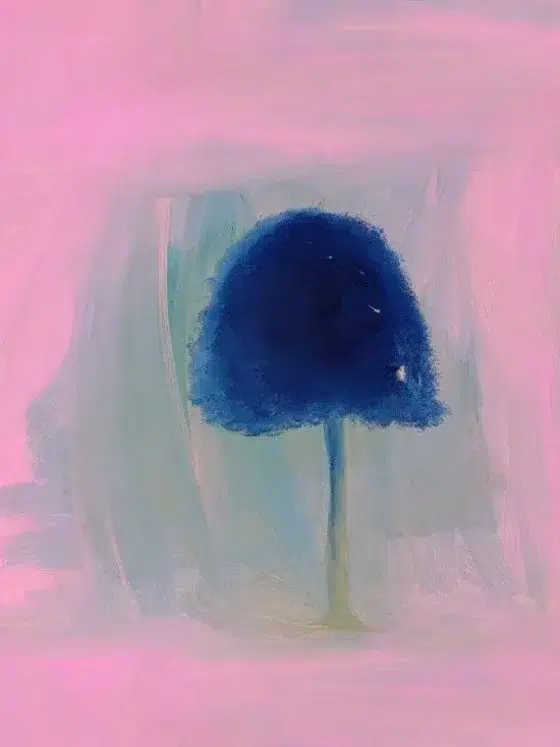 Обои - Pierre Frey - 
L'ARBRE BLEU Rose - FP907001