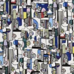 Обои - Pierre Frey - 
LES MODELES Multicolore - FP871002