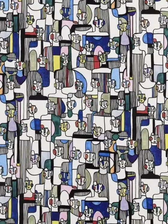 Обои - Pierre Frey - 
LES MODELES Multicolore - FP871002