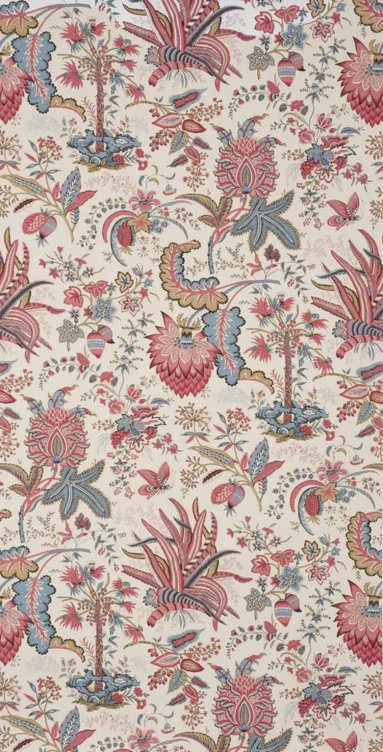 Обои — Braquenie — WALLPAPER MARQUIS DE SEIGNELAY Blue/Pink — BP208003