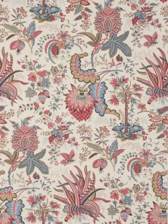 Обои - Braquenié - 
WALLPAPER MARQUIS DE SEIGNELAY Blue/Pink - BP208003