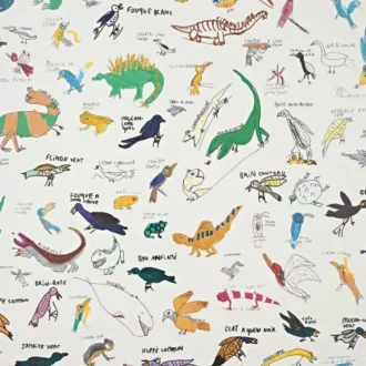 Обои - Pierre Frey - 
ENCYCLOPEDIE Multicolore - FP818001