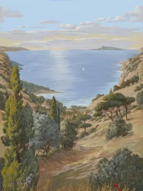 Обои - Pierre Frey - 
VOYAGE EN TOSCANE LA MER - FP611001