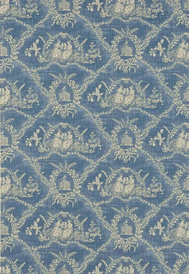 Обои — Pierre Frey — WALLPAPER CRESPIERES Bleu Ancien — FP170001