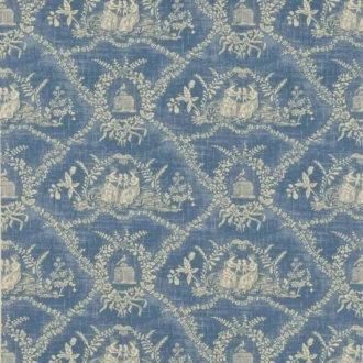 Обои - Pierre Frey - 
WALLPAPER CRESPIERES Bleu Ancien - FP170001