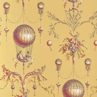Обои - Braquenié - 
WALLPAPER LA ROZIERE - FOND UNI Moutarde - BP300005