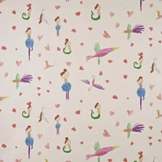 Обои - Pierre Frey - 
LES BALLERINES D'ESTHER & ROMANE Multicolore - FP816001