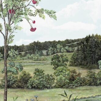 Обои - Nobilis - MARIE HARTIG - PAINTED WORLDS Sorbier Des Oiseaux - MHP50