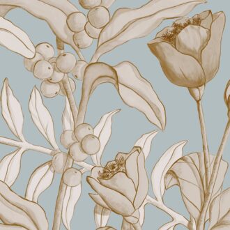 Обои - Nobilis - MARIE HARTIG - PAINTED WORLDS Petals And Berries - MHP91