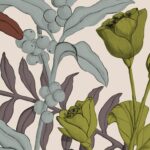 Обои - Nobilis - MARIE HARTIG - PAINTED WORLDS Petals And Berries - MHP92