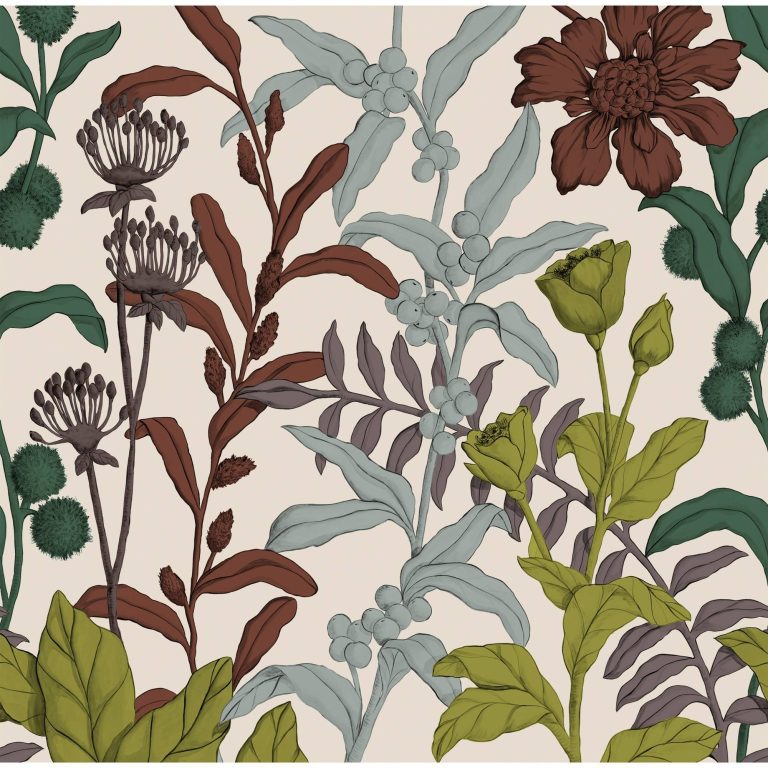 Обои — Nobilis — MARIE HARTIG — PAINTED WORLDS Petals And Berries — MHP92