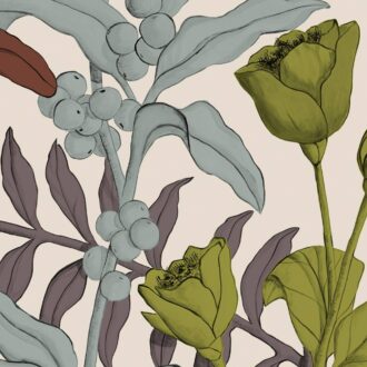 Обои - Nobilis - MARIE HARTIG - PAINTED WORLDS Petals And Berries - MHP92