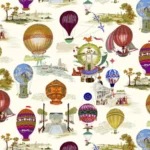 Обои - Pierre Frey - 
LES AERONEFS Multicolore - FP431002