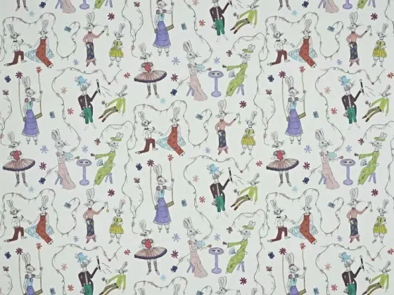 Обои - Pierre Frey -
LES LAPINS DE CHARLOTTE Multicolore - FP811001
