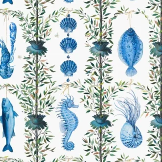 Обои - Pierre Frey - 
BONNE PECHE Bleu - FP438001