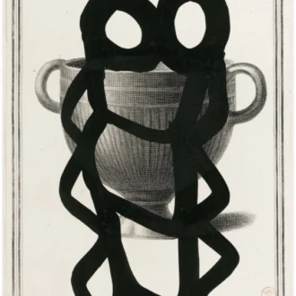 Обои - Pierre Frey - 
AMPHORE 01 Encre - FP571001