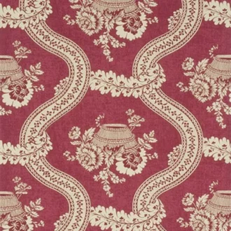 Обои - Pierre Frey - 
WALLPAPER LES PANIERS FLEURIS Rose Ancien - FP160002