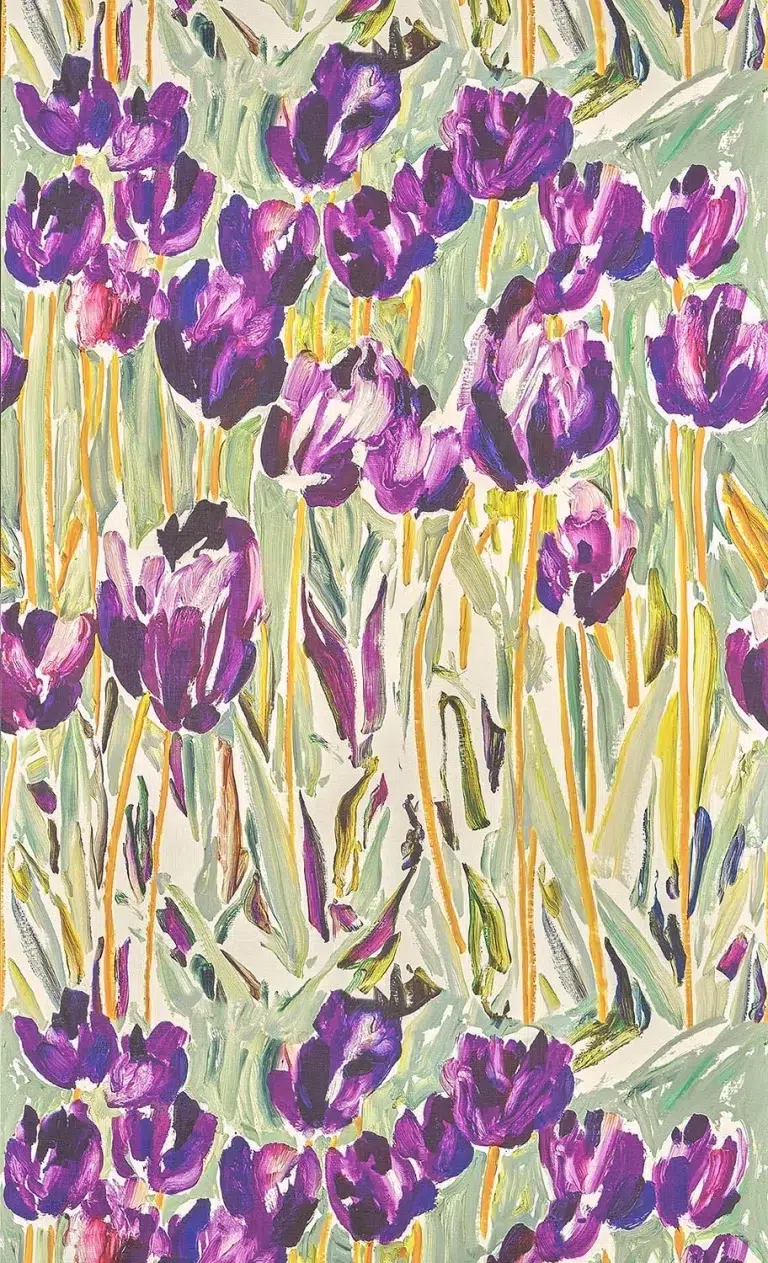 Обои — Pierre Frey — BLACK TULIPS Printemps — FP105001