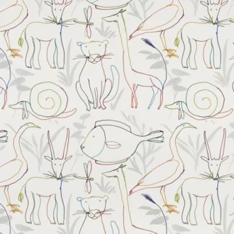 Обои - Pierre Frey -
BESTIAIRE ENCHANTE Multicolore - FP835001