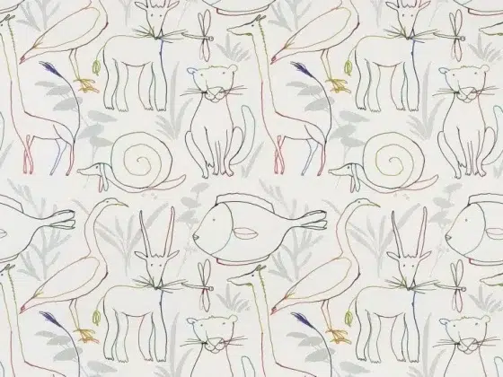 Обои - Pierre Frey -
BESTIAIRE ENCHANTE Multicolore - FP835001