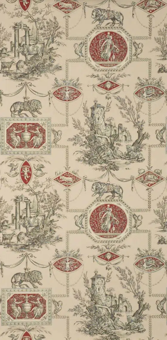 Обои — Braquenie — WALLPAPER LES MUSES ET LE LION Beige — BP207002