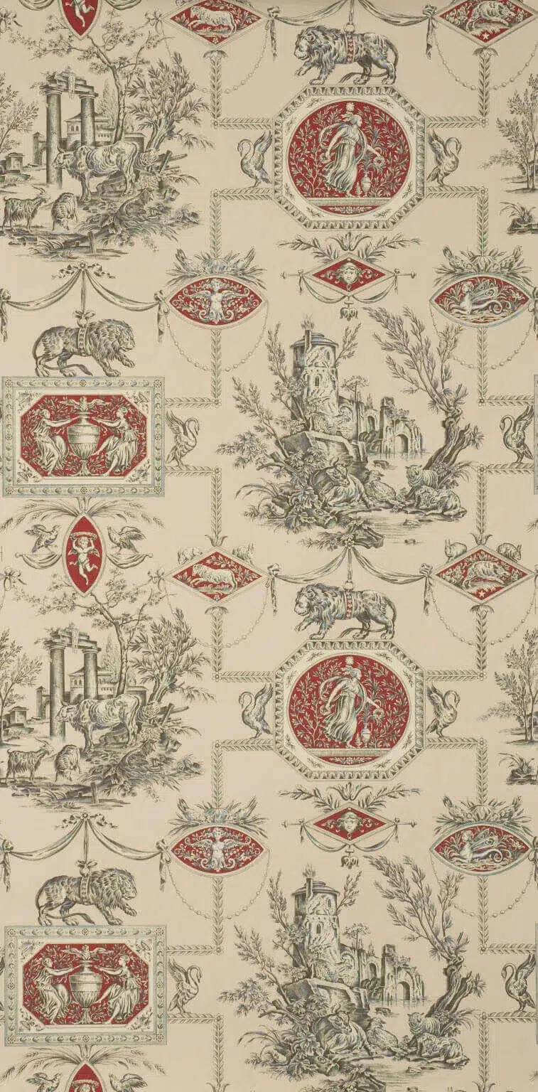 Обои — Braquenie — WALLPAPER LES MUSES ET LE LION Beige — BP207002