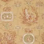 Обои — Braquenie — WALLPAPER LES MUSES ET LE LION Copper — BP207005