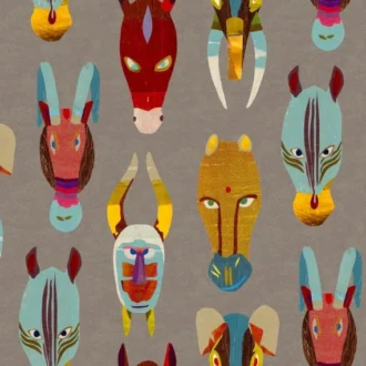 Обои - Pierre Frey -
MARABOUT Multicolore - FP432001