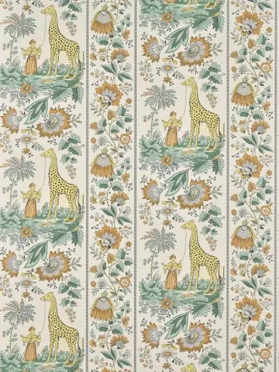 Обои - Pierre Frey - 
ISMAELIA Miel Celadon - FP954003