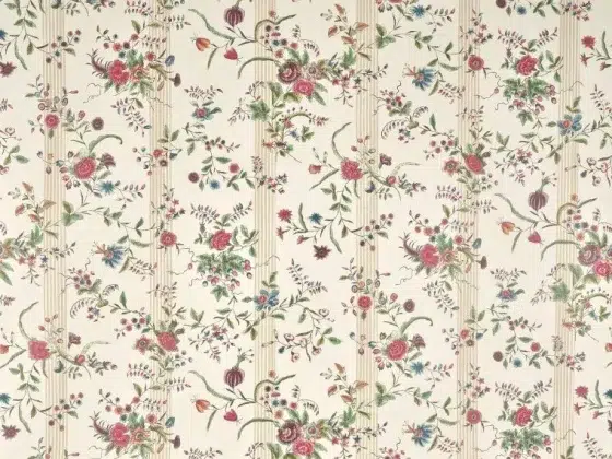 Обои - Braquenié -
VERT-BOIS RAYURE Creme - BP379001