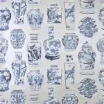 Обои — Pierre Frey — QINGHUA GRAND Bleu De Chine — FP080002