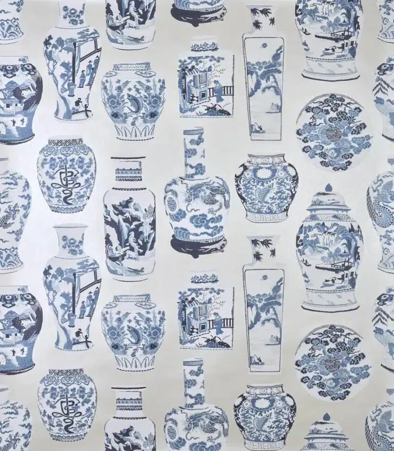 Обои — Pierre Frey — QINGHUA GRAND Bleu De Chine — FP080002