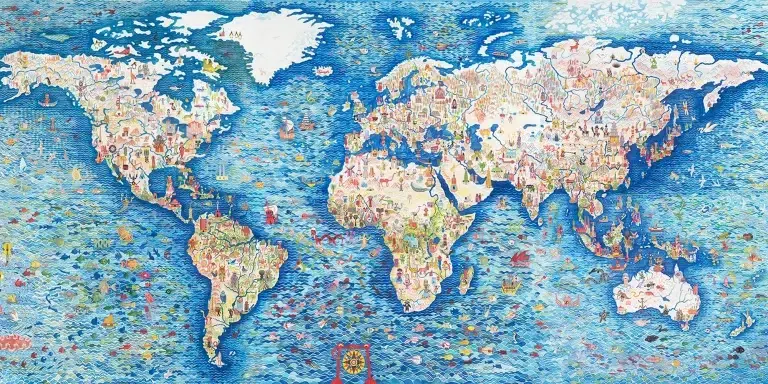 Обои — Pierre Frey — MUSIQUES DU MONDE Multicolo — FP996001