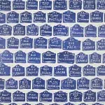 Обои — Pierre Frey — LES RUES PARISIENNES Indigo — FP841002