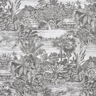 Обои - Pierre Frey - 
BELIZE Fusain - FP959002