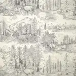 Обои — Pierre Frey — CARIBOU Fusain — FP949001