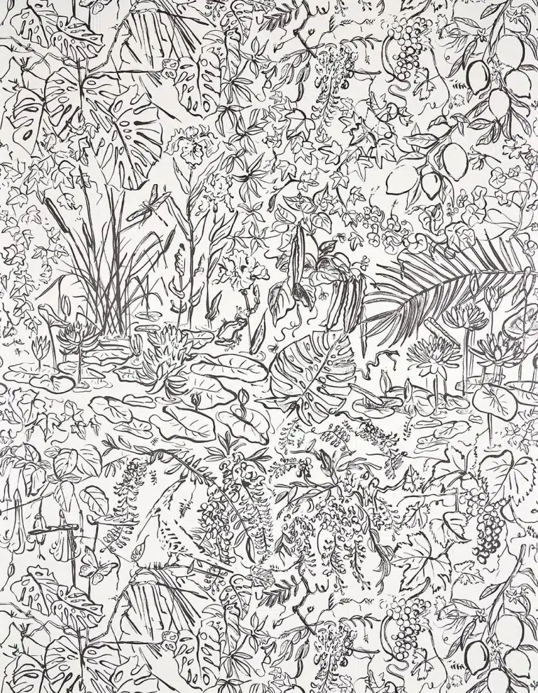 Обои — Pierre Frey — FLORE Fusain — FP089001
