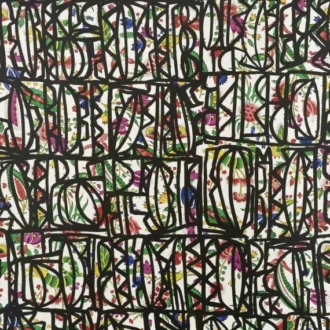 Обои - Pierre Frey - 
SYMBOLES LES COQUECIGRUES Multicolore - FP570001