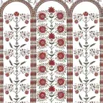 Обои — Braquenie — LES ARCADES-ALBERTINE Rouge — BP348001