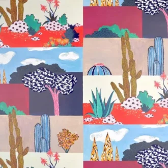 Обои - Pierre Frey - 
RIAD Multicolore - FP002001