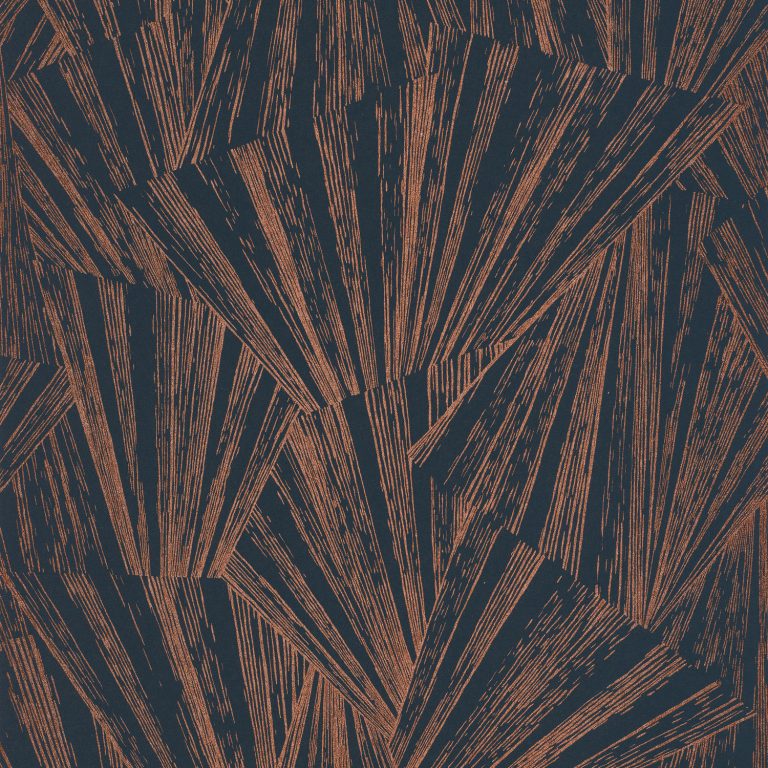 Обои Casadeco 1930 1930 eclat foil Bleu/cuivre (арт. 85746535)