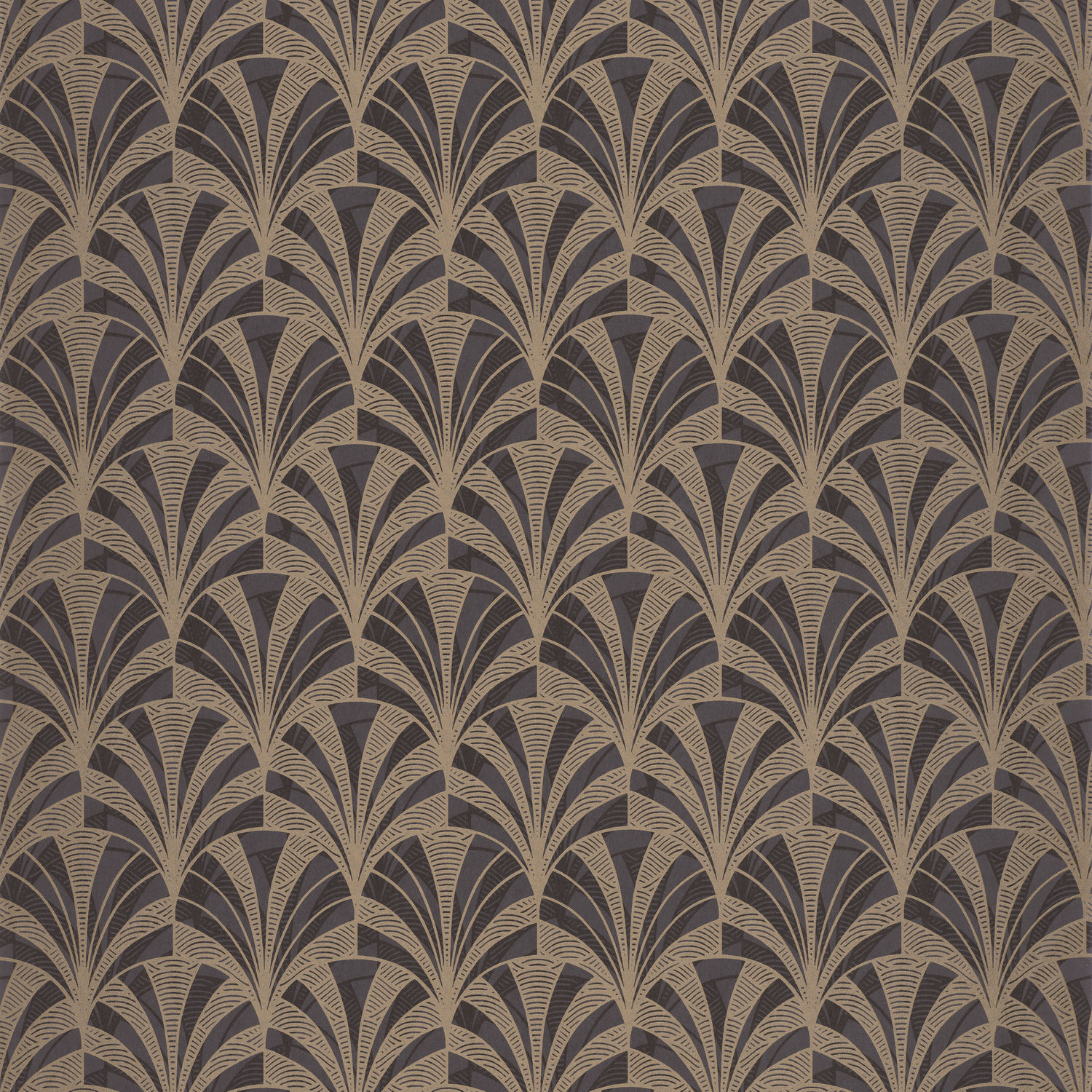 Обои — Casadeco — 1930 — 1930 palmette — Noir (арт. 85739525)