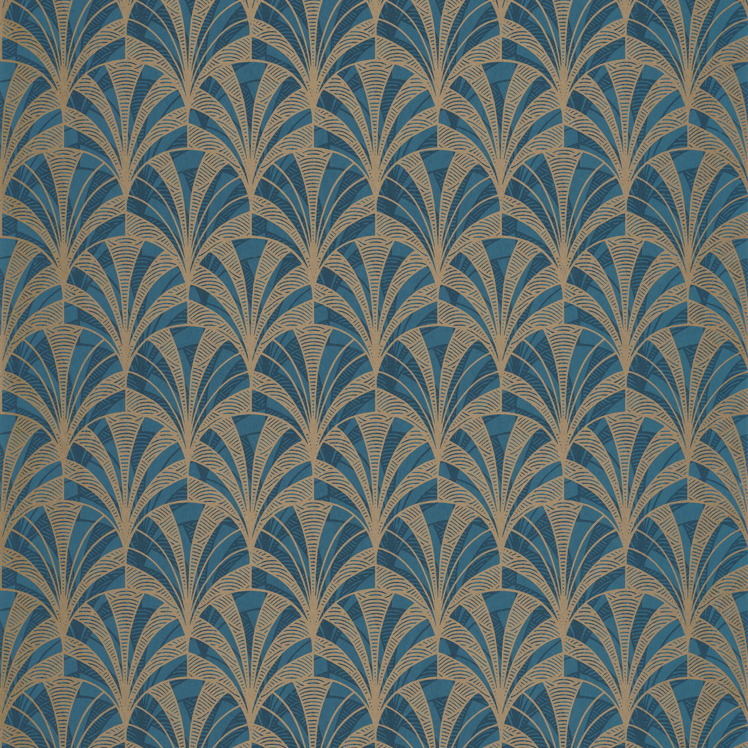 Обои Casadeco 1930 1930 palmette Bleu (арт. 85736313)