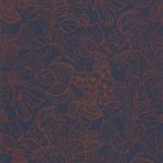 Обои Casadeco 1930 1930 gravure Bleu / cuivre (арт. 85726526)
