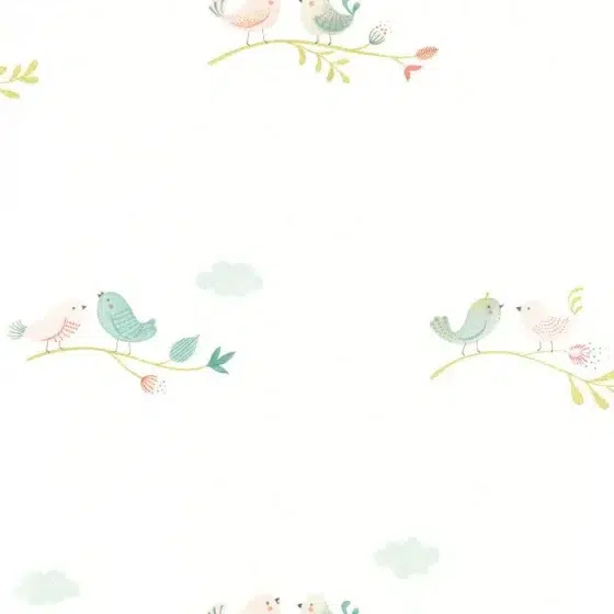 Обои - Casadeco - ROSE & NINO CASADECO - Rose & nino rose - Bleu / rose (арт. 85586241)