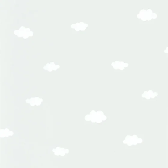 Обои - Casadeco - ONCE UPON A TIME - My little world nuage - Bleu turquoise (арт. 29756549)