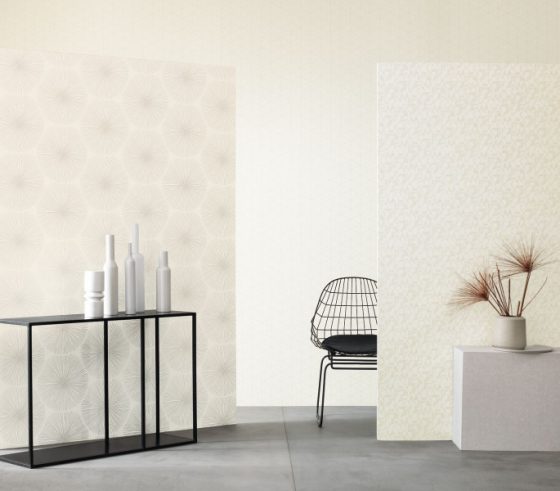 Обои - Casadeco - SO WHITE 4 - Utopia ombre - Blanc (арт. 85140341)