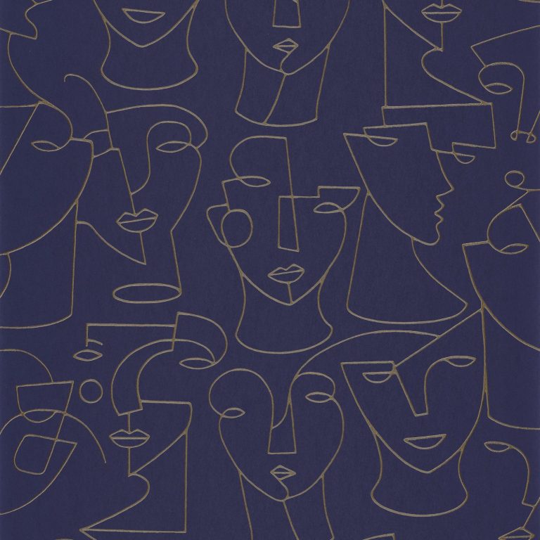 Обои Casadeco GALLERY Portrait Bleu / beige (арт. 86166415)