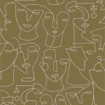 Обои Casadeco GALLERY Portrait Cognac (арт. 86162106)