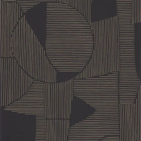 Обои - Casadeco - GALLERY - Graphique - Noir / taupe (арт. 86129413)